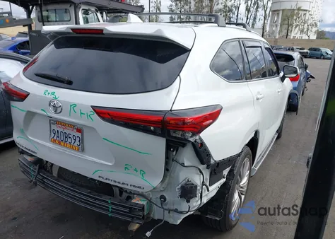 2022 Toyota Highlander Platinum from USA, damaged, VIN 5TDFZRBH7NS202720